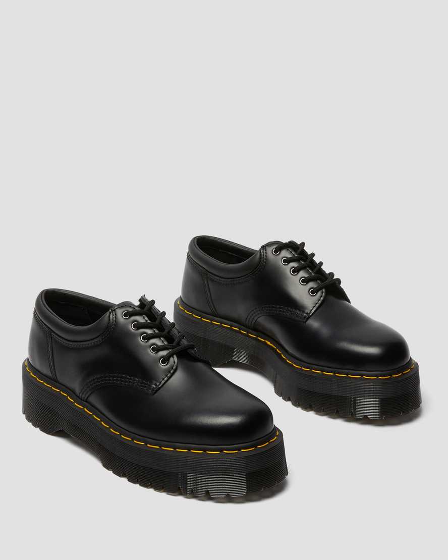 Černé dámské boty dr. martens 8053 na platformě