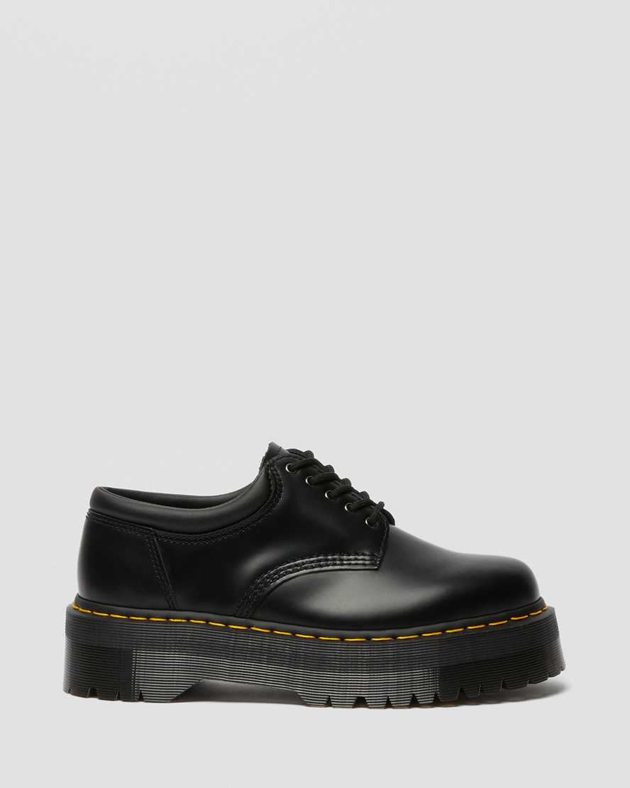 Černé dámské boty dr. martens 8053 na platformě