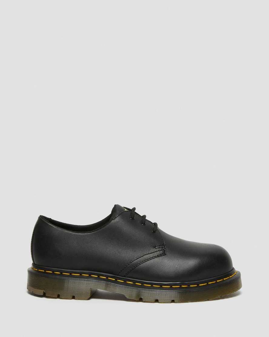 Černé dámské boty dr. martens 1461 s protiskluzovou ocelovou špičkou