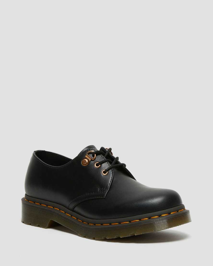 dámské boty dr. martens 1461 rose gold hardware v černé barvě