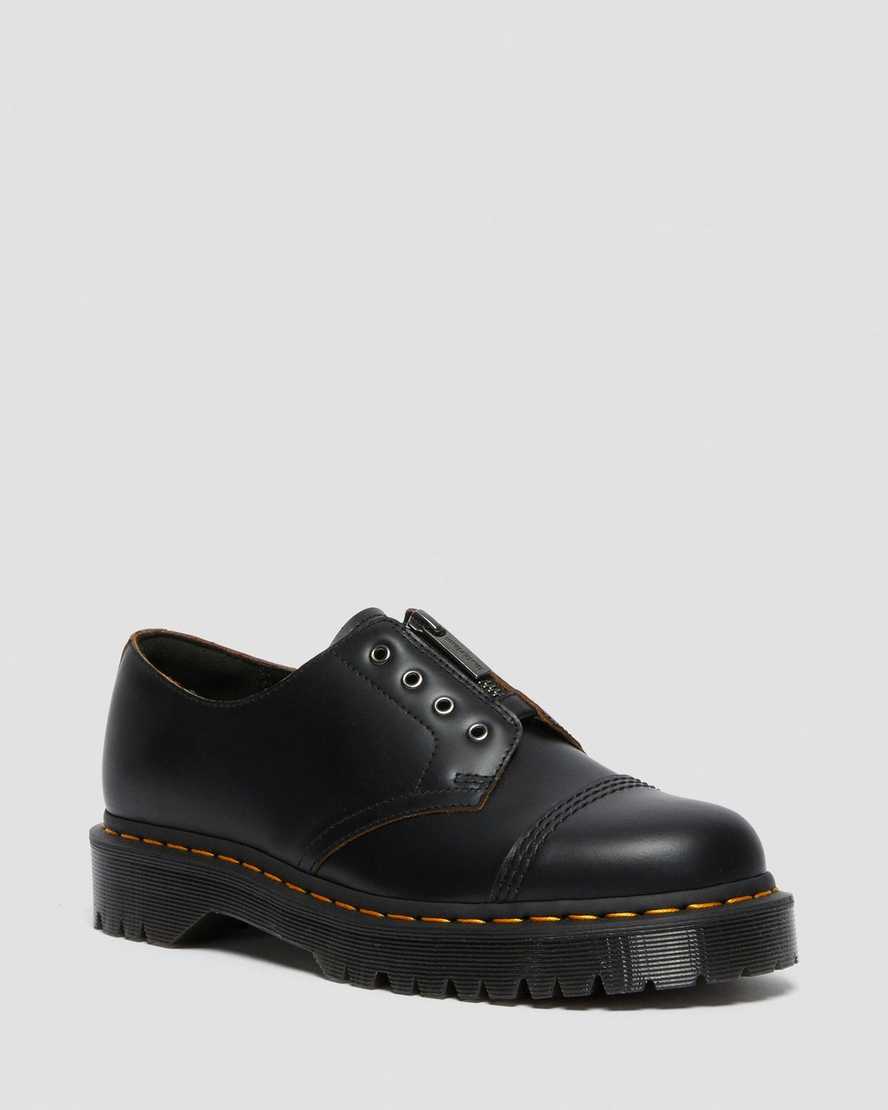 Černé dámské boty dr. martens smiths bez tkaniček bex