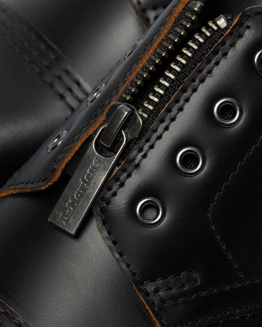 Černé dámské boty dr. martens smiths bez tkaniček bex