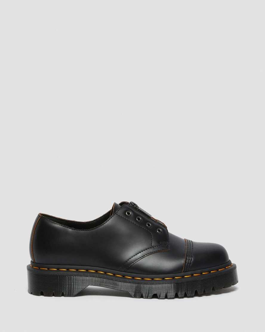 Černé dámské boty dr. martens smiths bez tkaniček bex