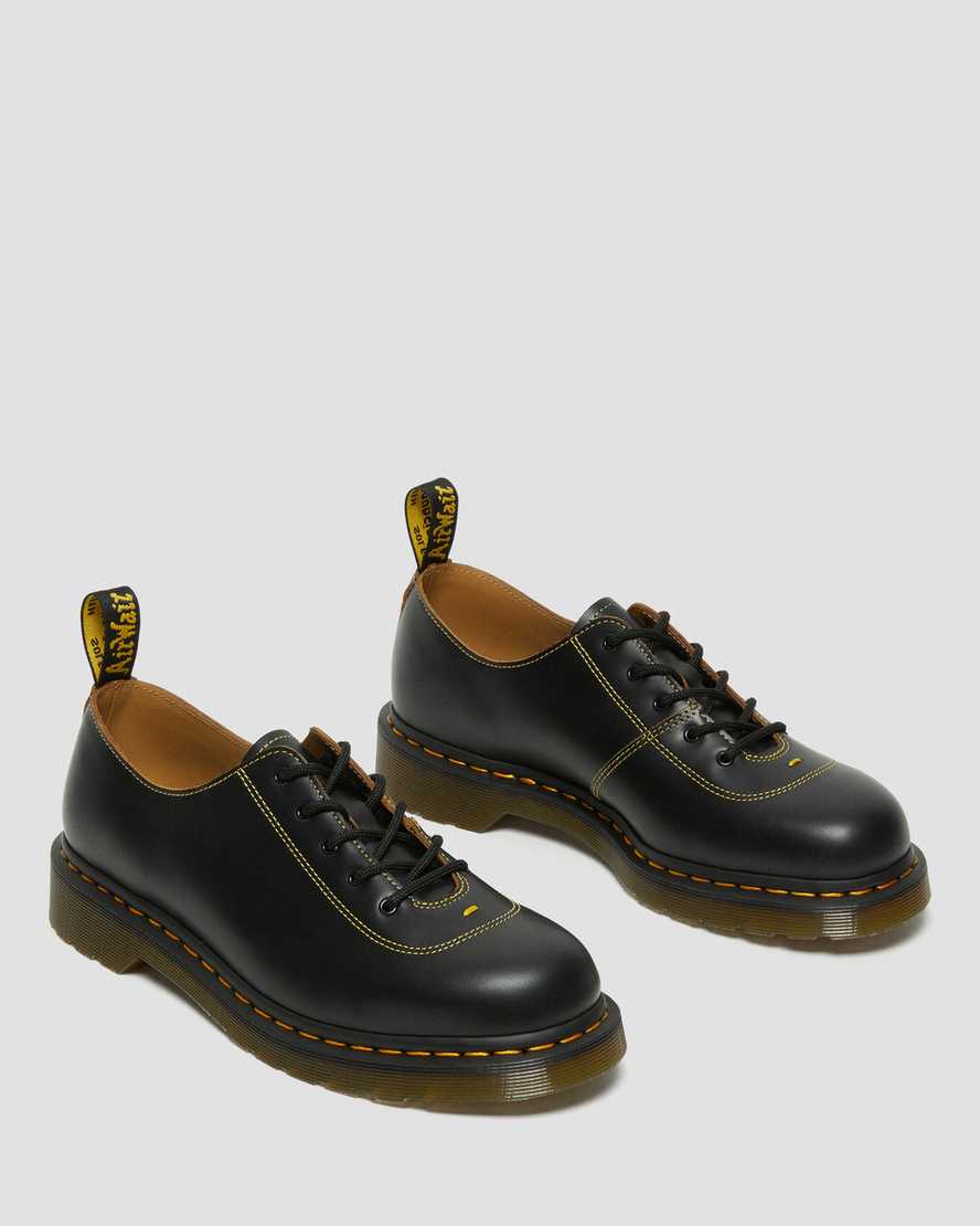 Černé dámské šněrovací boty dr. martens glyndon vintage smooth