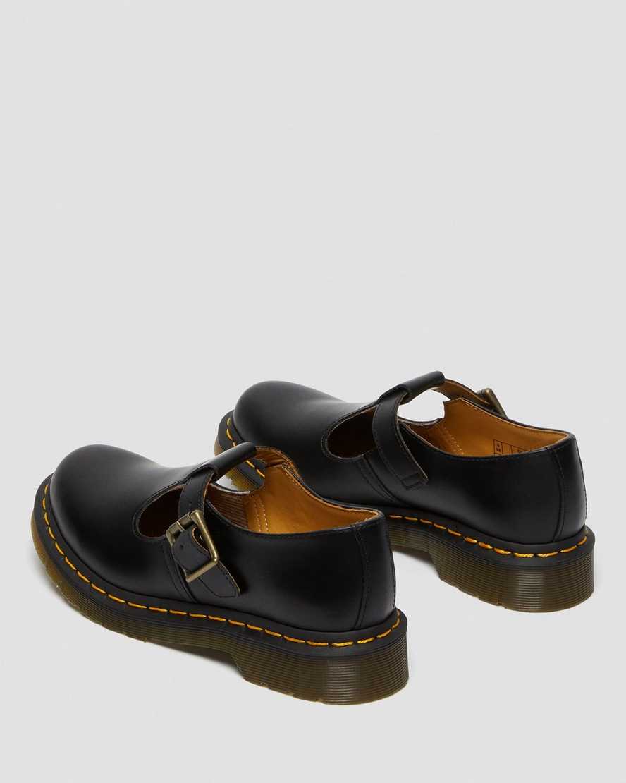Černé dámské boty dr. martens polley smooth mary janes