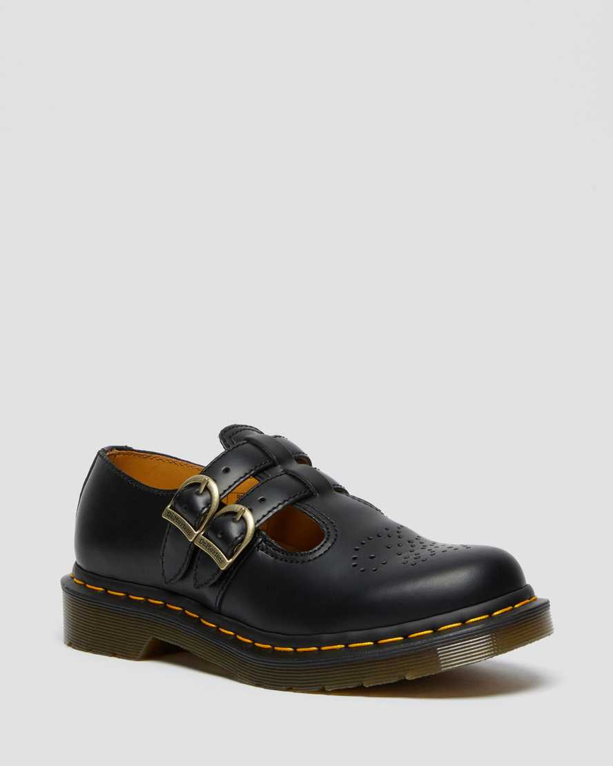 Černé dámské boty dr. martens 8065 smooth mary janes