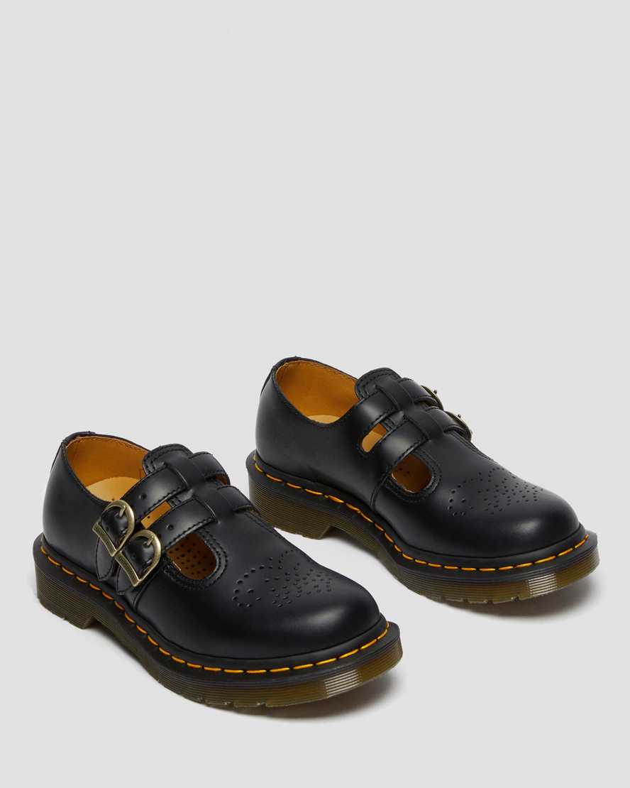 Černé dámské boty dr. martens 8065 smooth mary janes