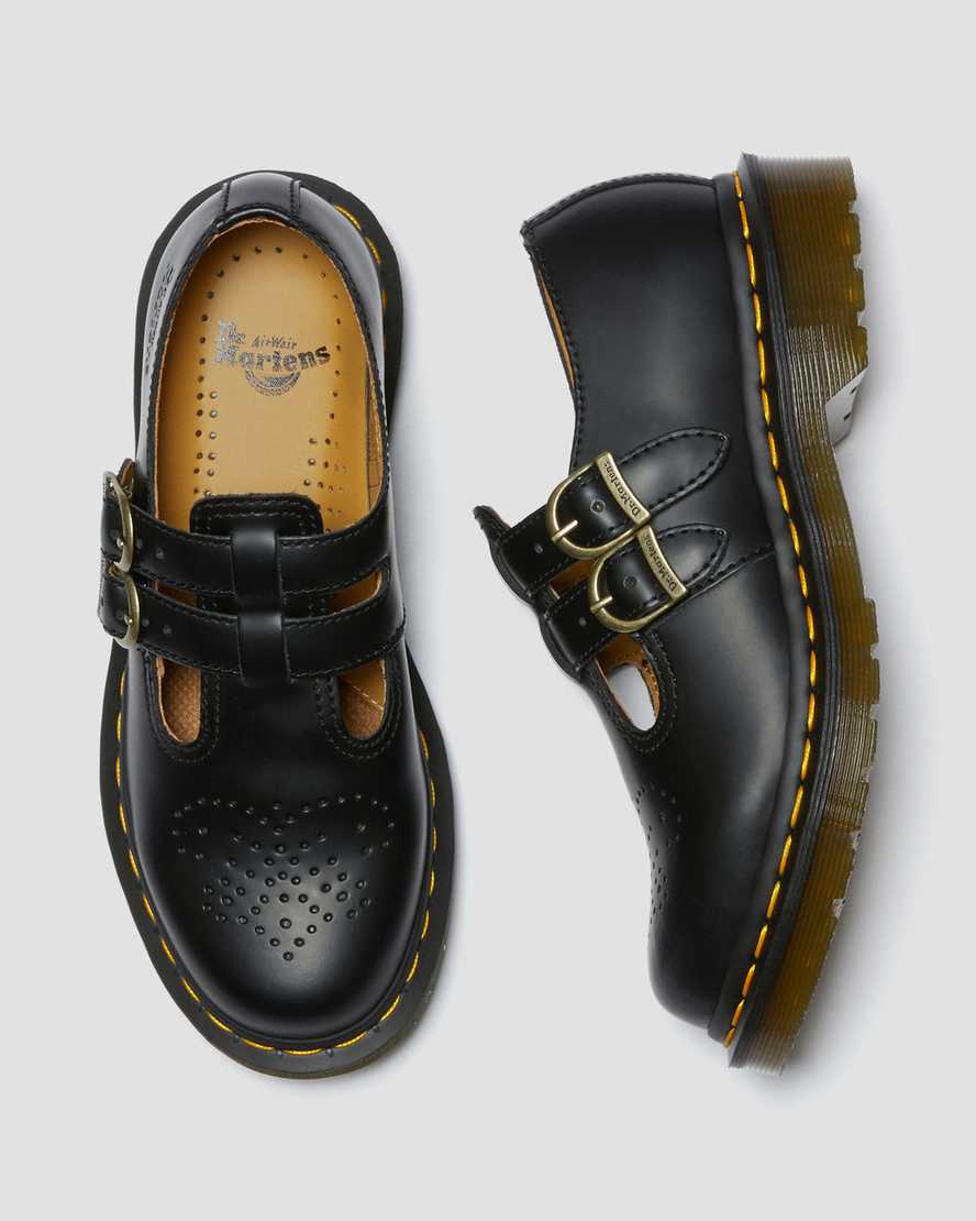 Černé dámské boty dr. martens 8065 smooth mary janes