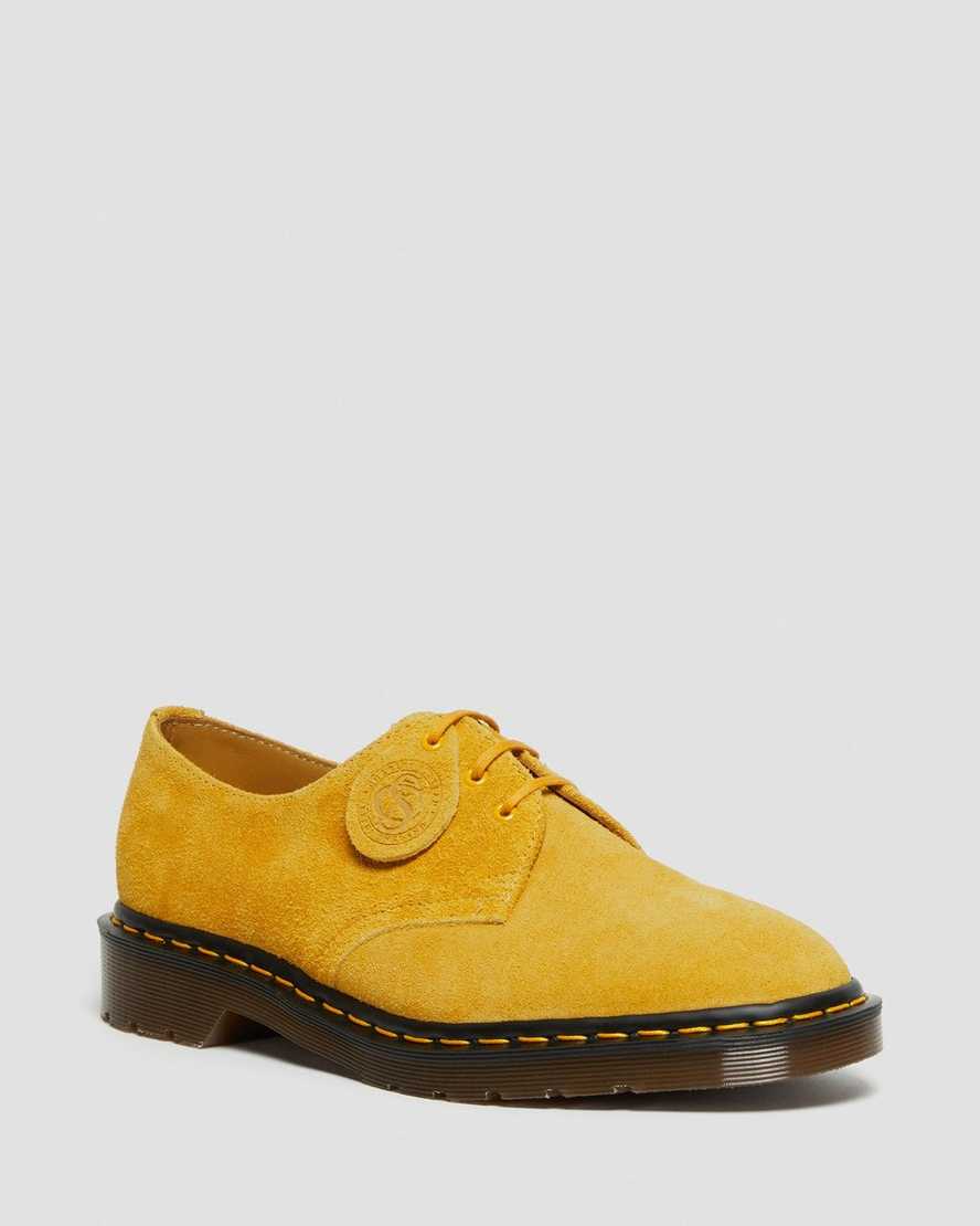Žluté dámské oxfordské boty dr. martens 1461 made in england