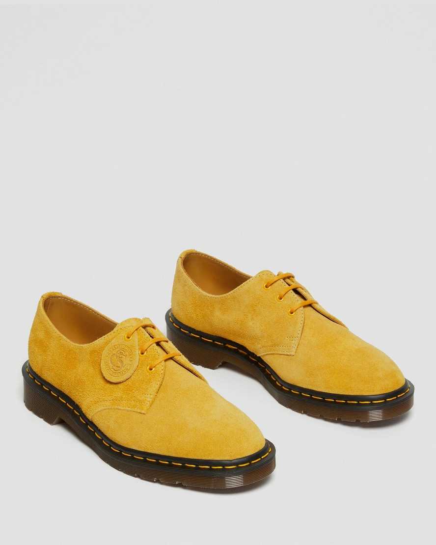 Žluté dámské oxfordské boty dr. martens 1461 made in england