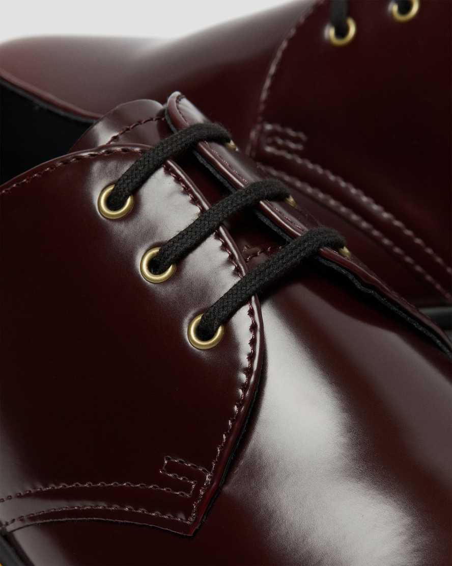 Červené dámské oxfordské boty dr. martens 1461