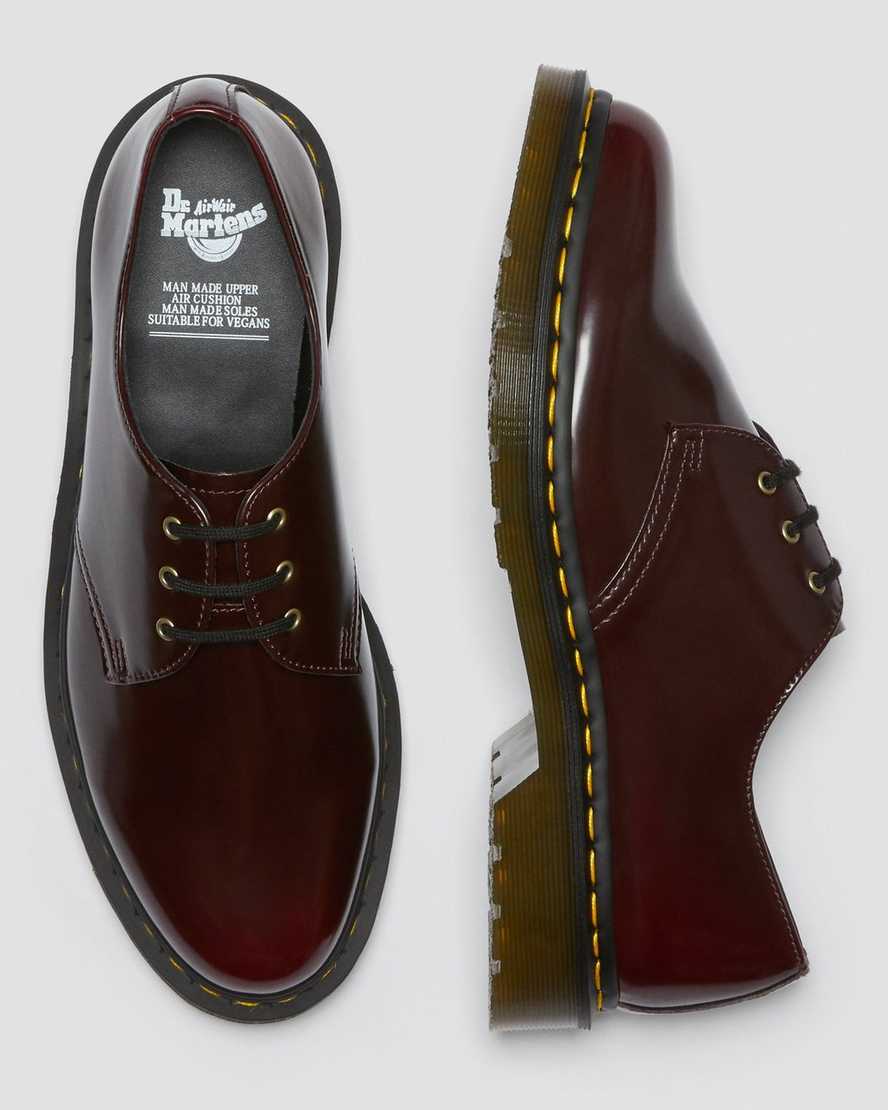 Červené dámské oxfordské boty dr. martens 1461