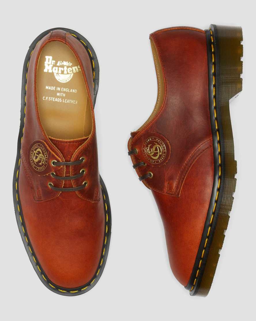 hnědé dámské oxfordské boty dr. martens 1461 classic oil