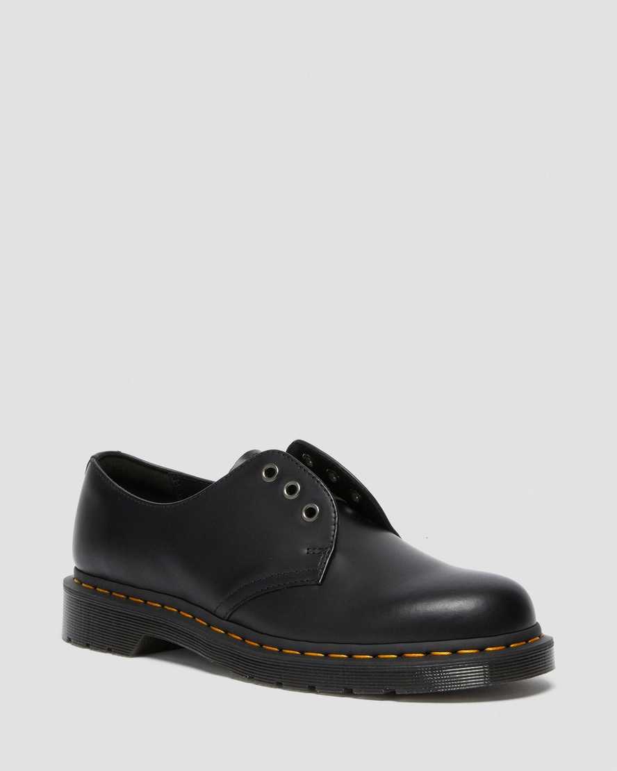 Černé dámské oxfordské boty dr. martens 1461 elastic smooth