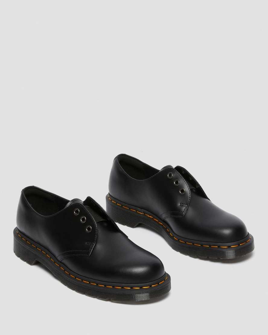 Černé dámské oxfordské boty dr. martens 1461 elastic smooth