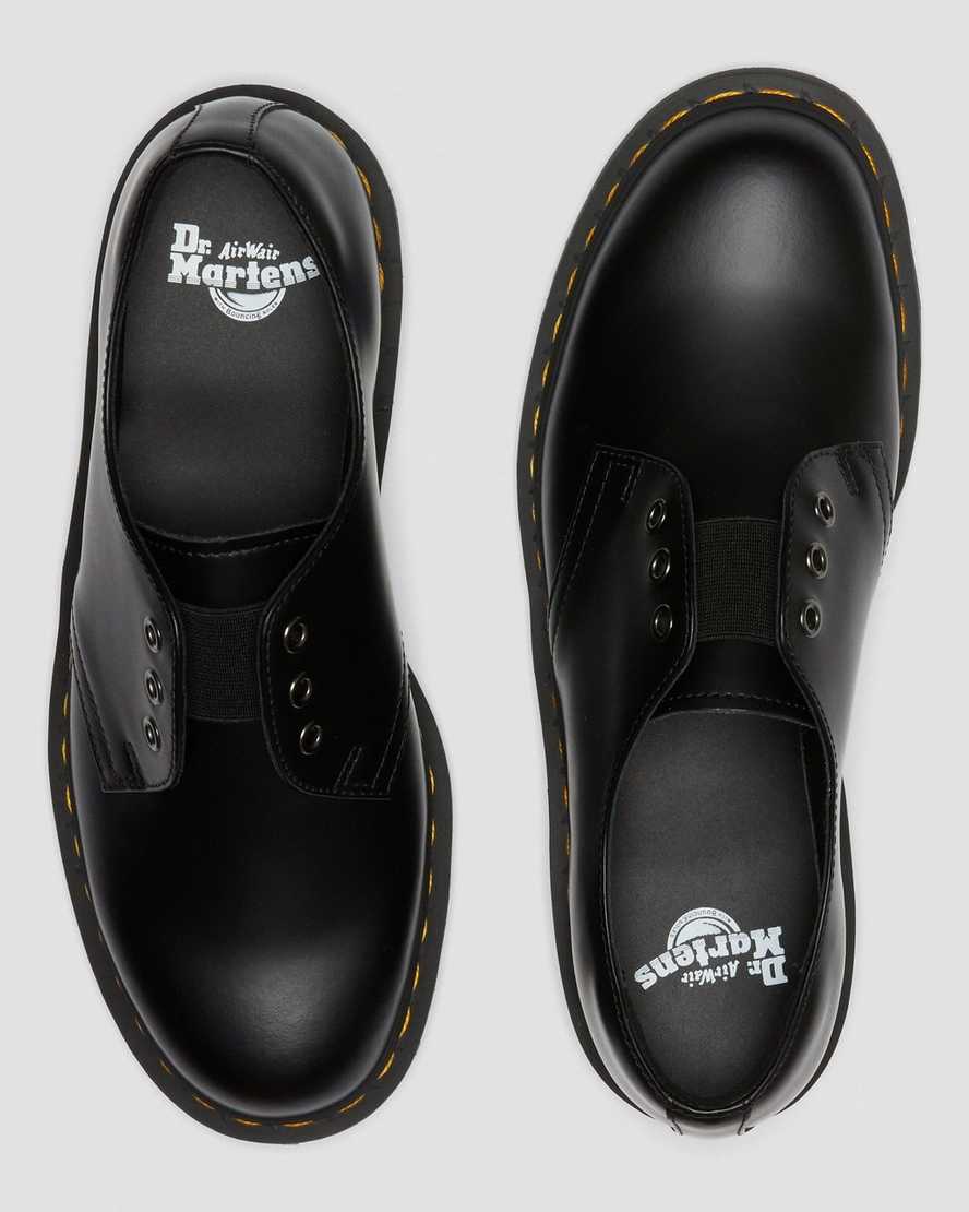 Černé dámské oxfordské boty dr. martens 1461 elastic smooth