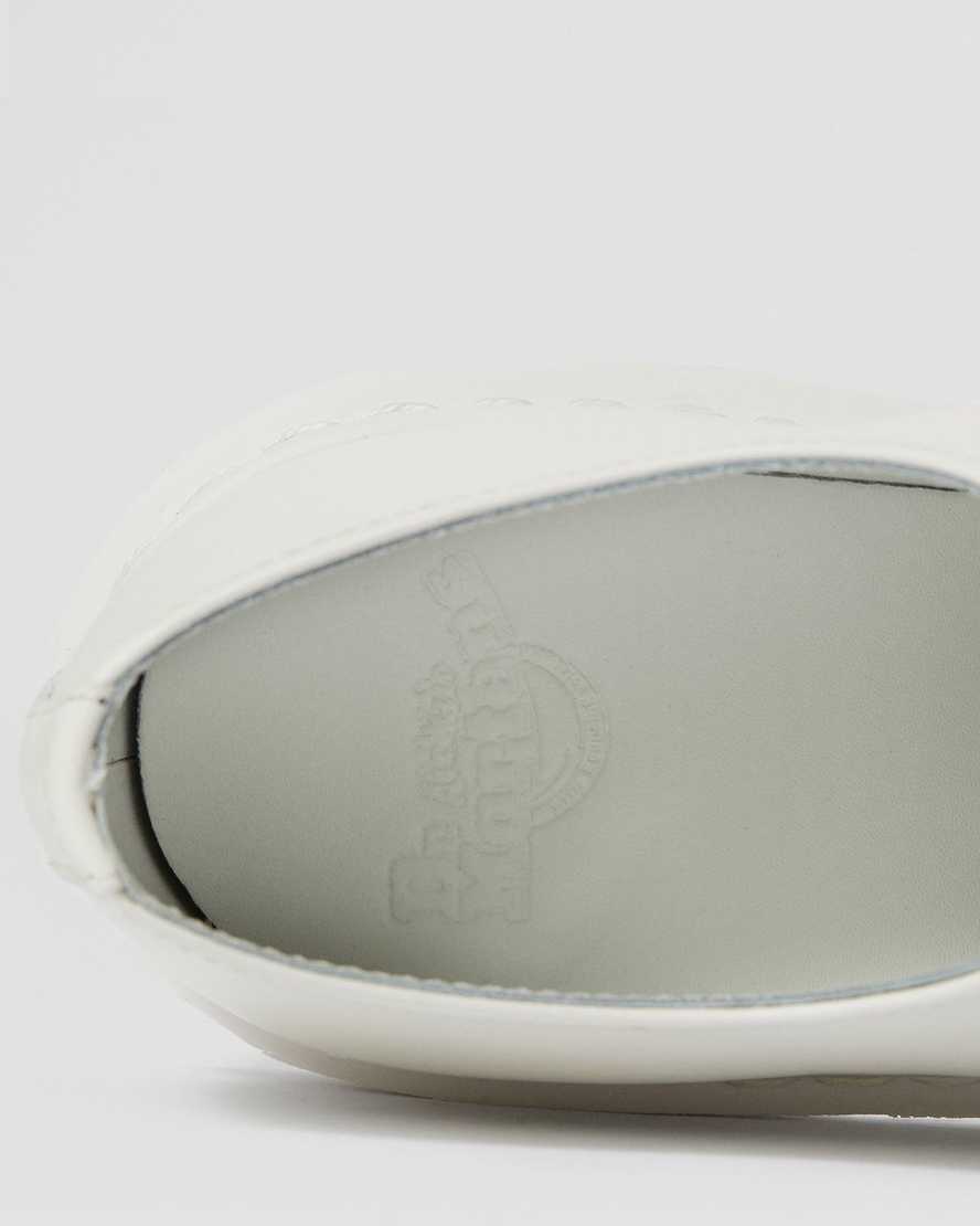 bílé dámské oxfordské boty dr. martens 1461 mono smooth