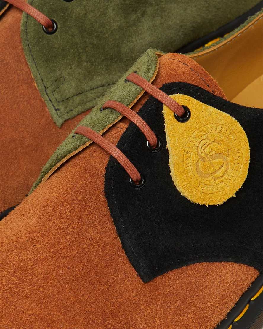 dámské oxfordské boty dr. martens 1461 made in england v hnědé a černé barvě