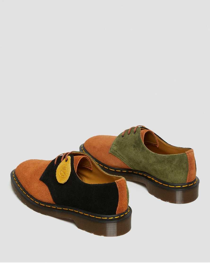 dámské oxfordské boty dr. martens 1461 made in england v hnědé a černé barvě