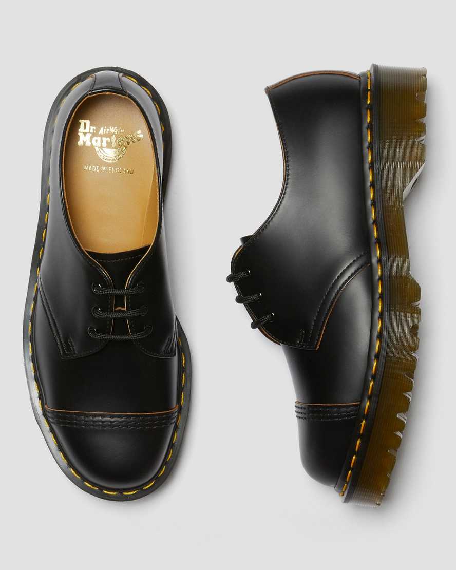 dámské oxfordské boty dr. martens 1461 bex s vintage špičkou v černé barvě