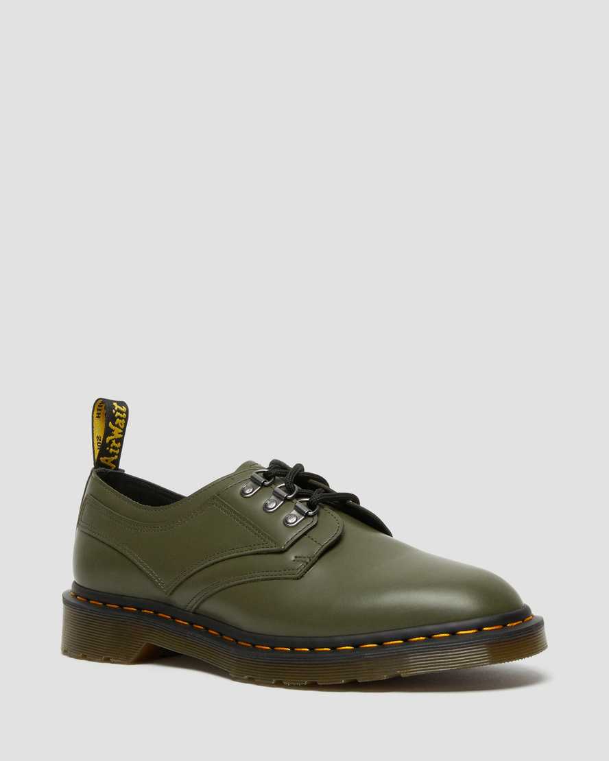 dámské oxfordské boty dr. martens 1461 verso smooth v zelené barvě