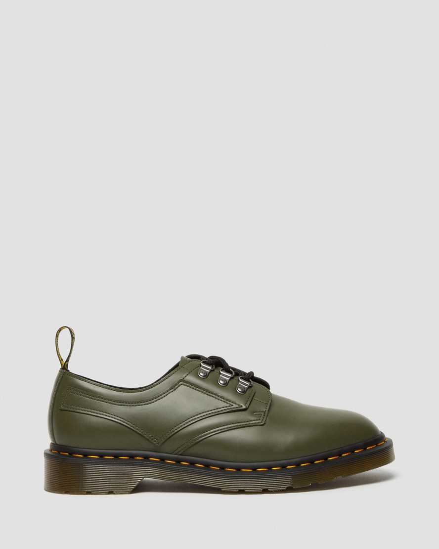 dámské oxfordské boty dr. martens 1461 verso smooth v zelené barvě