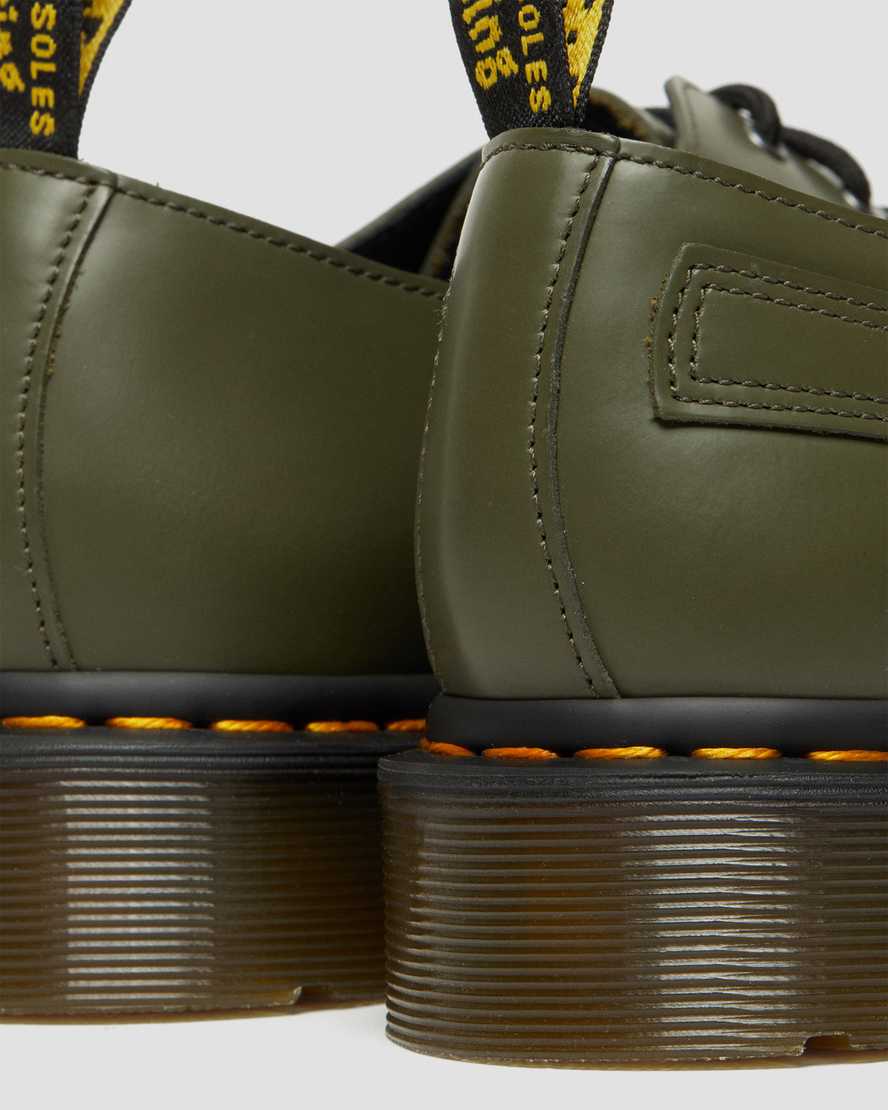 dámské oxfordské boty dr. martens 1461 verso smooth v zelené barvě