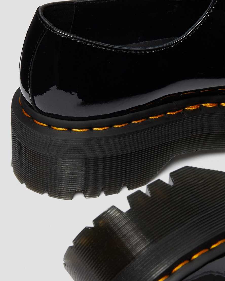 Černé dámské oxfordské boty dr. martens 1461 patent na platformě