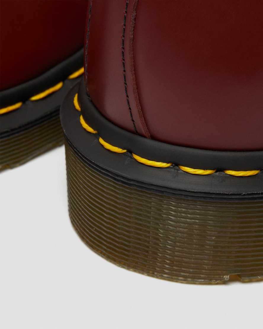 Červené dámské oxfordské boty dr. martens 1461 smooth
