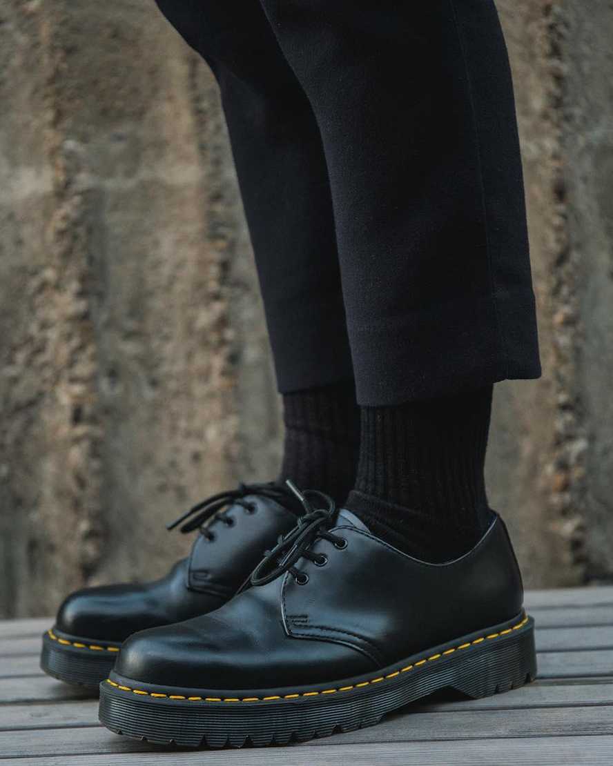 dámské oxfordské boty dr. martens 1461 bex smooth v černé barvě