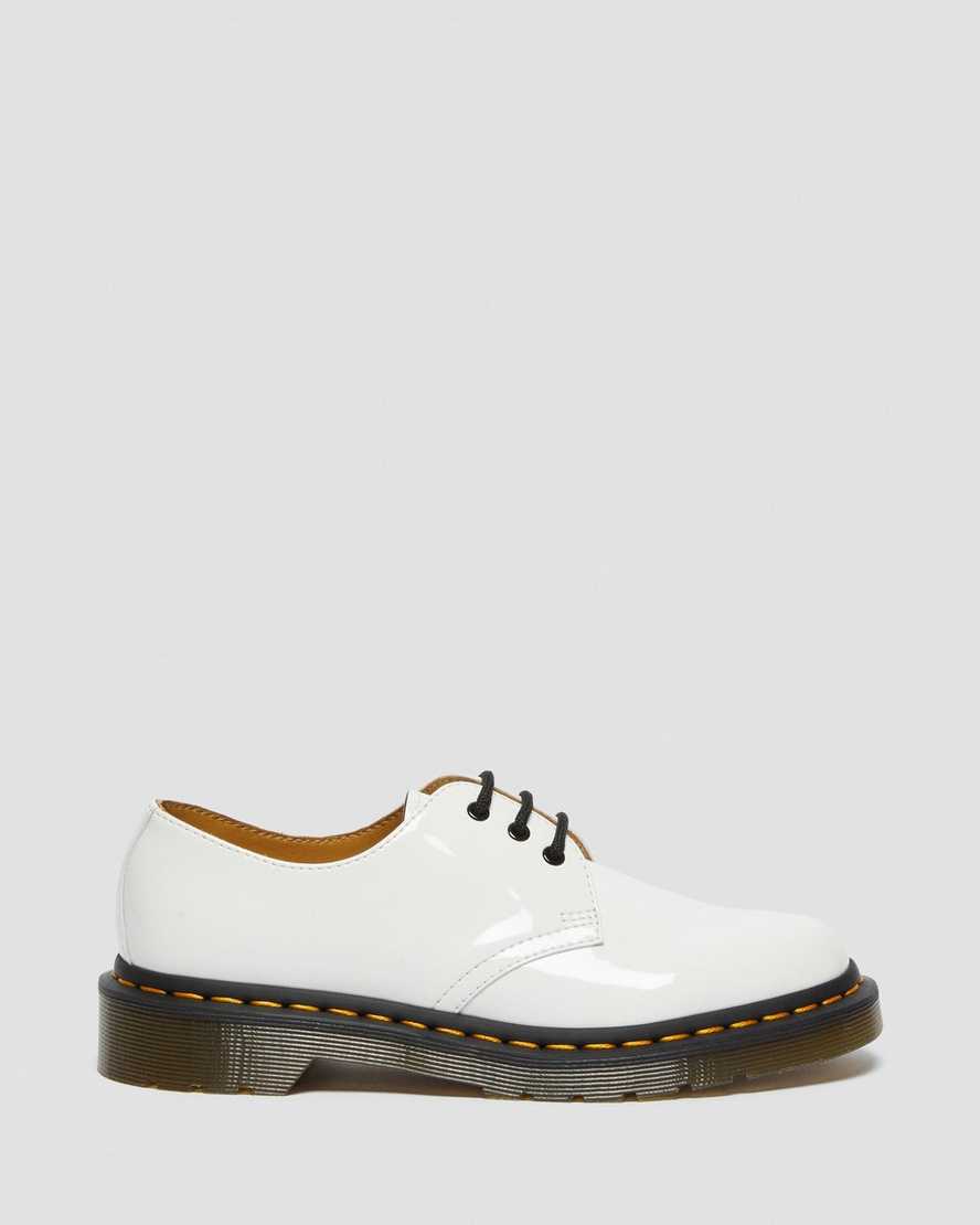 bílé dámské oxfordské boty dr. martens 1461 patent