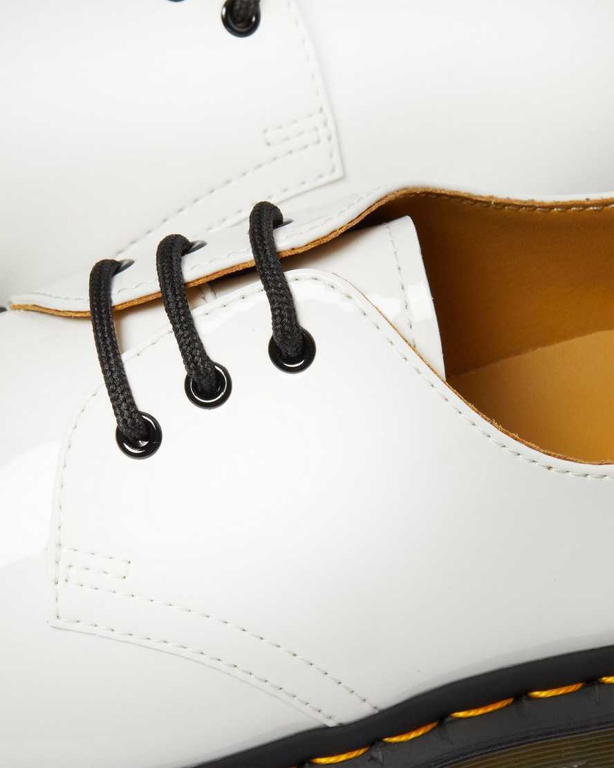 bílé dámské oxfordské boty dr. martens 1461 patent
