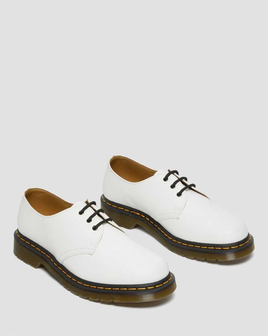 bílé dámské oxfordské boty dr. martens 1461 smooth