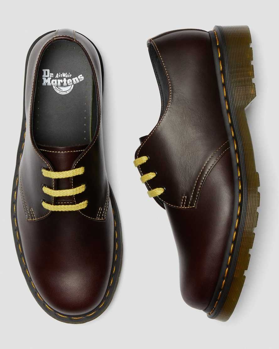 vínové dámské oxfordské boty dr. martens 1461 atlas