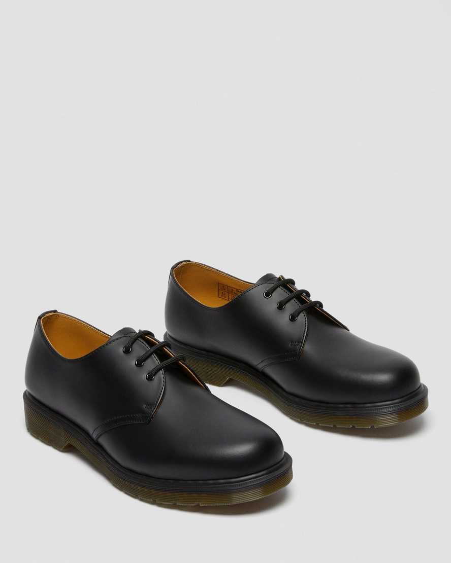 Černé dámské oxfordské boty dr. martens 1461 plain welt smooth