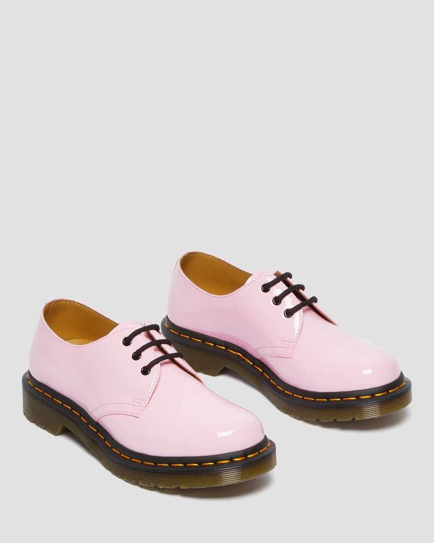 růžové dámské oxfordské boty dr. martens 1461 patent