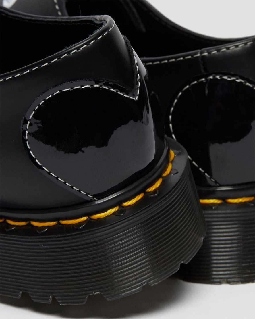 dámské oxfordské boty dr. martens 1461 hearts smooth patent v černé barvě