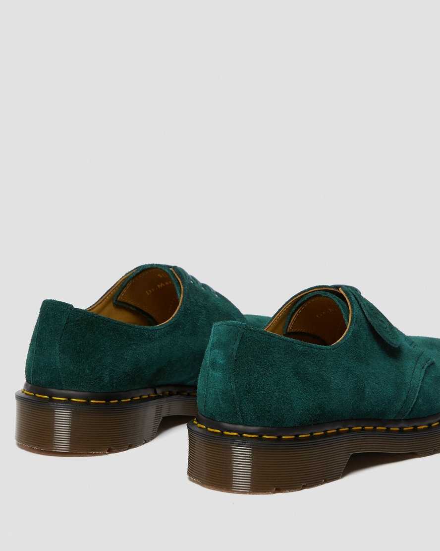 dámské oxfordské boty dr. martens 1461 made in england v zelené barvě