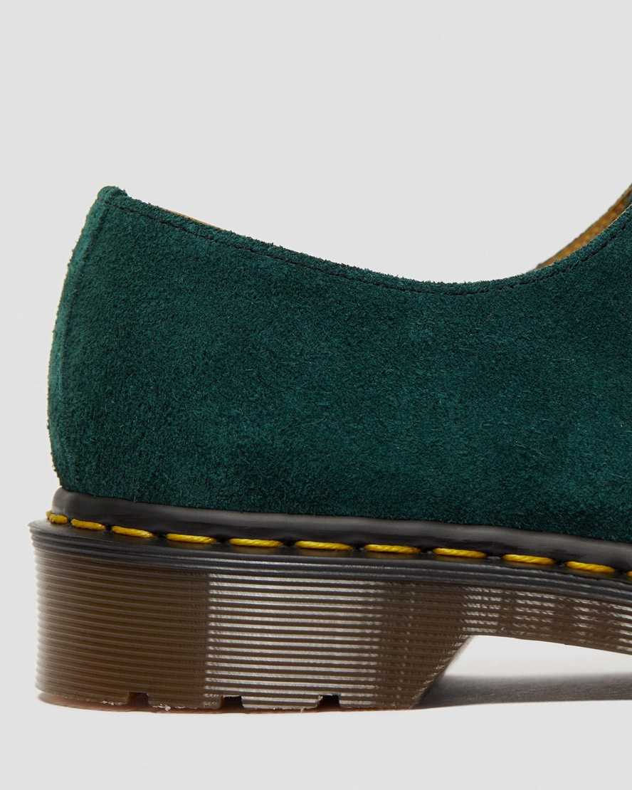 dámské oxfordské boty dr. martens 1461 made in england v zelené barvě