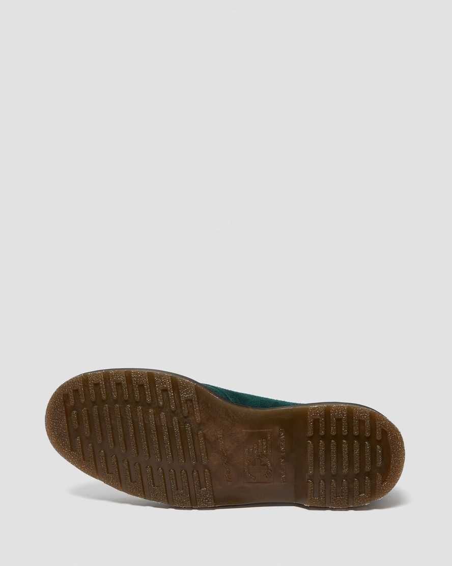 dámské oxfordské boty dr. martens 1461 made in england v zelené barvě