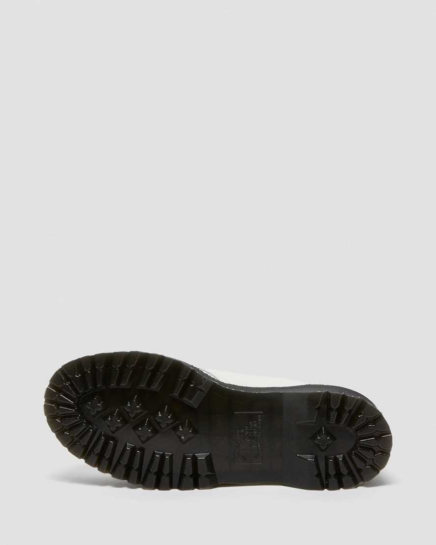bílé dámské boty dr. martens 1461 smooth na platformě