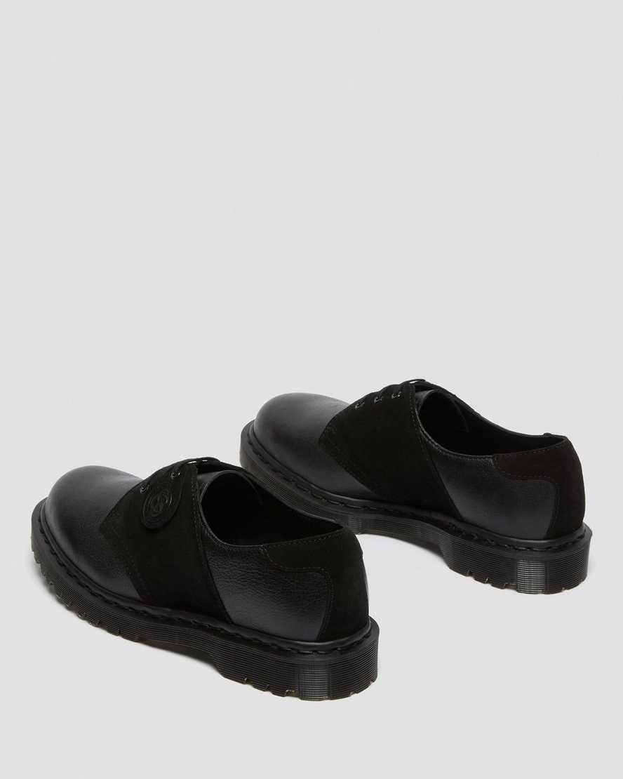 Černé dámské sedlové boty dr. martens 1461