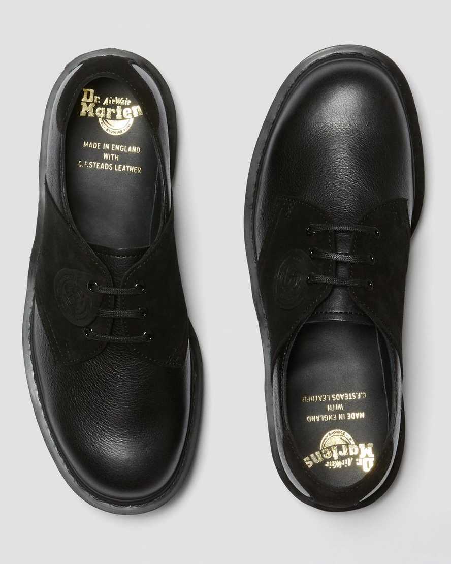 Černé dámské sedlové boty dr. martens 1461