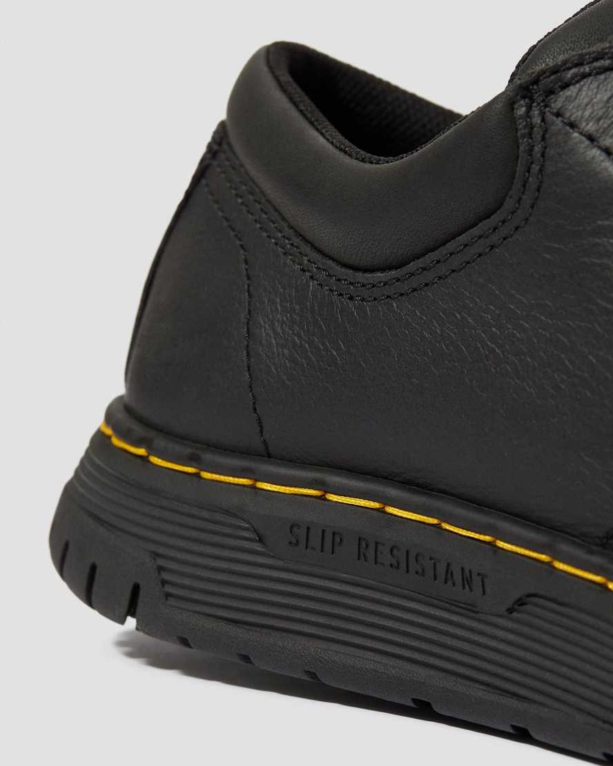 Černé dámské pracovní boty dr. martens maltby s protiskluzovou úpravou