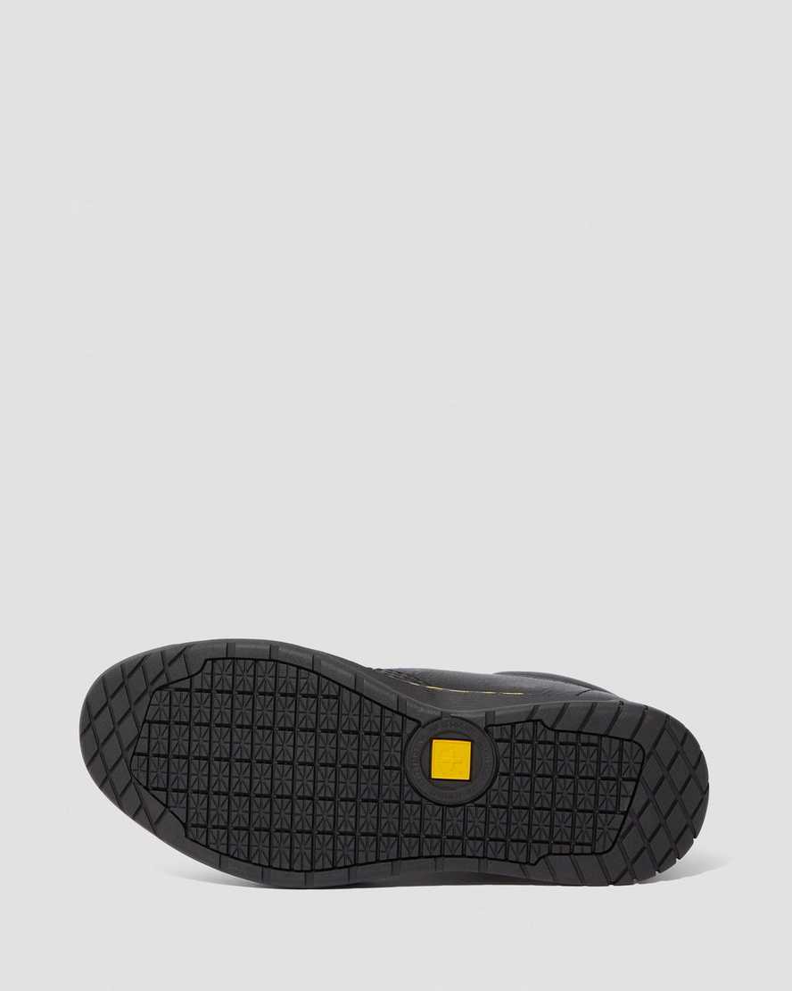 Černé dámské pracovní boty dr. martens maltby s protiskluzovou úpravou